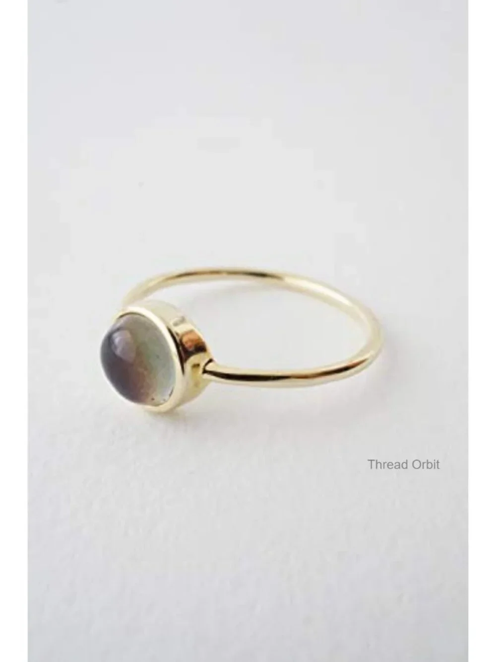 18k Gold Plated Mood Ring - Stacking Ring - Size 7